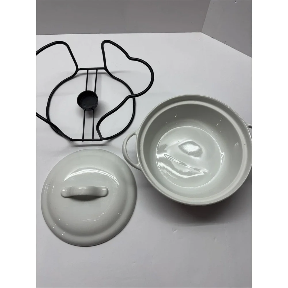 Denmark Tools for‎ Cooks 2 pcs Porcelain Casserole Pan w/Rack
